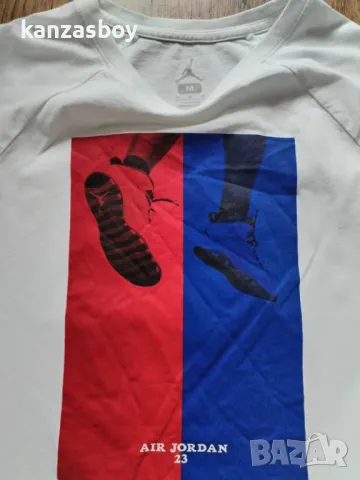 NIKE Jordan - страхотна мъжка блуза 7/8 ръкав М, снимка 2 - Блузи - 49496934