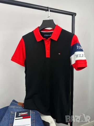  Tommy мъжка тениска с яка 5 цвята  , снимка 4 - Тениски - 36010840