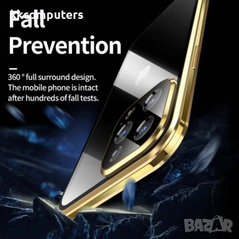 Apple iPhone 13 Pro Max Удароустойчив Калъф Metal Frame с Магнит 360 Градуса Защита и Протектор, 29,, снимка 8 - Калъфи, кейсове - 52818673