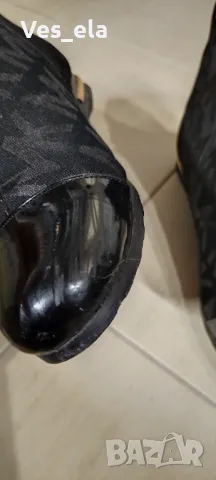 лачени черни ботушки Michael Kors , снимка 6 - Дамски ботуши - 48162406