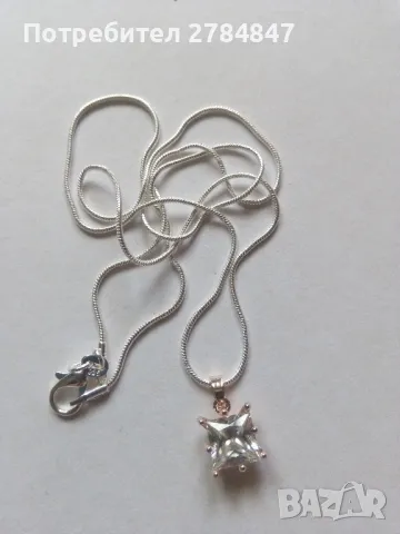 Колие с кристал , снимка 3 - Колиета, медальони, синджири - 47553159