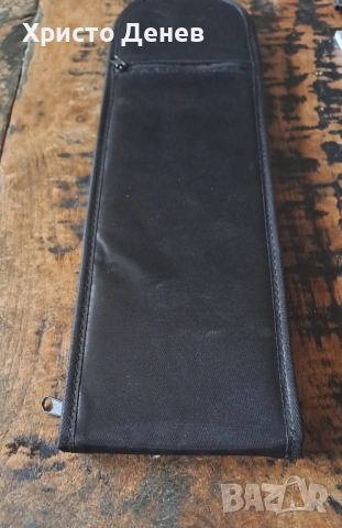 калъф за вратовръзки внос от Испания, черен, с ципово затваряне и допълнителен джоб с цип отвън, снимка 2 - Други - 53436542