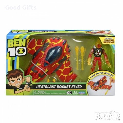 Ексклузивна фигура с бойна машина Ben 10 Heatblast Tank