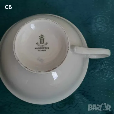 Френска сувенирна бутилка с мини чашки и троен сет от костен порцелан, снимка 12 - Декорация за дома - 48939817