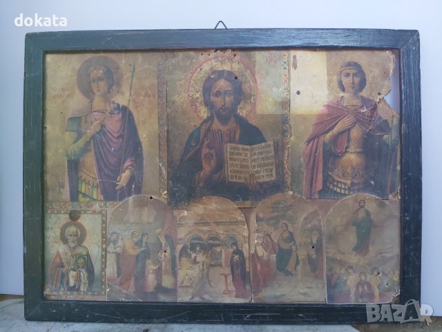Стара Руска икона., снимка 9 - Други ценни предмети - 43450486