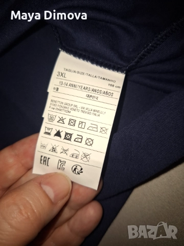 Benetton блузи 100% памук 168см., снимка 4 - Детски Блузи и туники - 52775459