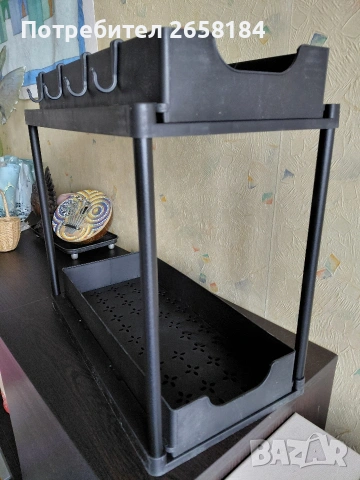 Етажерка с 2 издърпващи рафта, снимка 3 - Други - 53211741