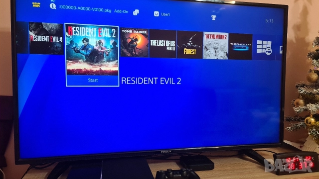 Playstation 4 (ps4) 500GB с HEN 9.00 и 9 игри и 2 джойстика, снимка 5 - PlayStation конзоли - 52872156