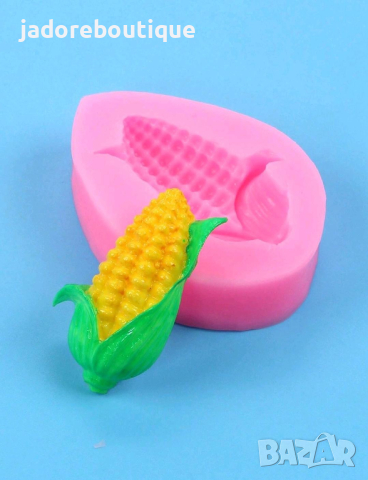 Силиконов молд Кочан царевица, снимка 1