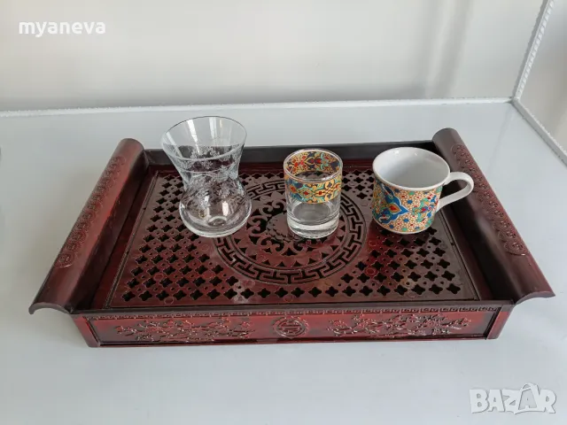 Азиатска табла за сервиране на чай, кафе и закуски , снимка 4 - Прибори за хранене, готвене и сервиране - 49306297