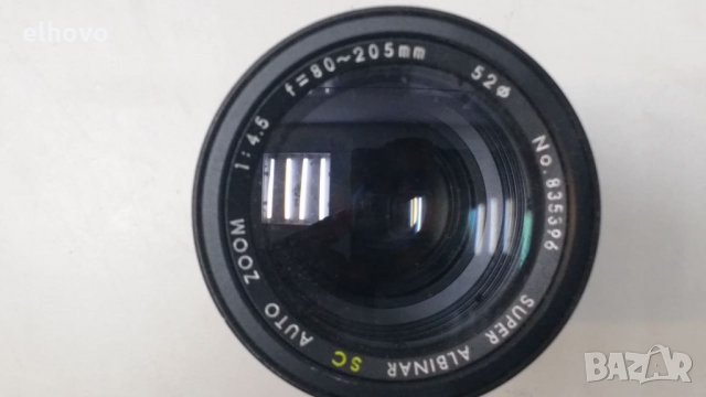 Обектив super albinar sc auto zoom 1:4.5 f=80~205mm, снимка 3 - Обективи и филтри - 26500403