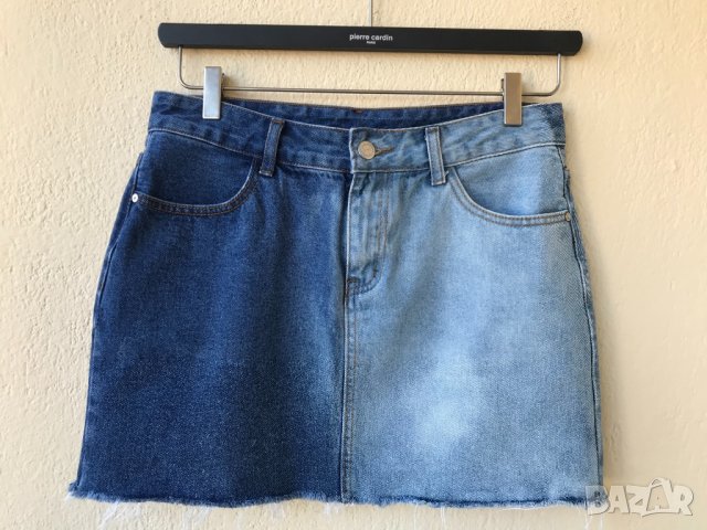 Дънкова пола - М/Л, снимка 2 - Поли - 32920909