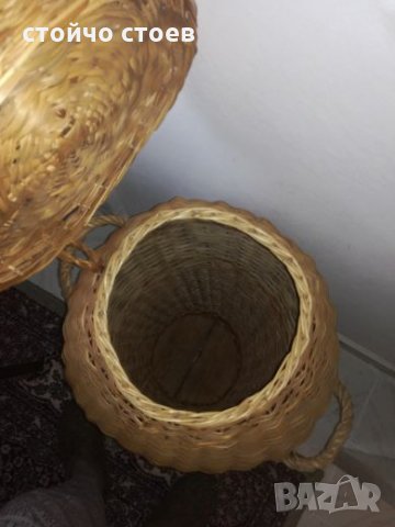 Плетен кош за пране, снимка 2 - Други - 27639666