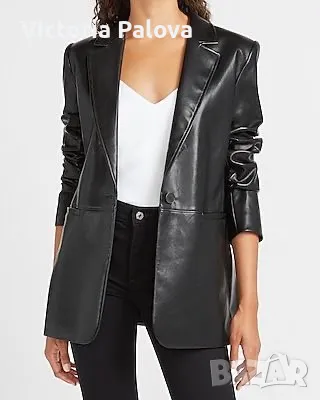 Модерно кожено яке-сако Италия THES TZIVELI  естествена кожа, снимка 13 - Якета - 31186339