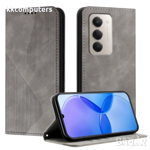 Кожен калъф-портфейл с Протектор за Xiaomi Redmi 15 5G/ 4G | Удароустойчив PU+TPU, Стойка, Магнитно , снимка 2 - Калъфи, кейсове - 51995252