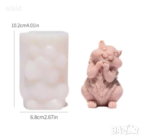 2 вида 3d Катерица Катеричка голяма силиконов молд форма свещ смола гипс шоколад декор, снимка 4 - Форми - 48120350