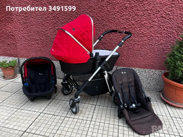 Детска количка с 3 коша Silver Cross, снимка 1