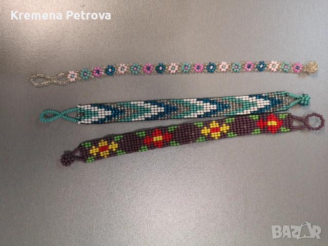 ленти за глава, фибички, к-кт декорация на кичури, гривни с герданчета, снимка 10 - Други - 53518443