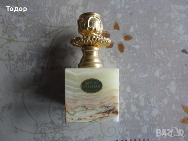 Страхотен италиански свещник бронз и оникс , снимка 7 - Декорация за дома - 42984956