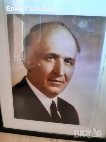 Портрет на Тодор Живков в рамка 42/53 см, снимка 8 - Други - 52098852