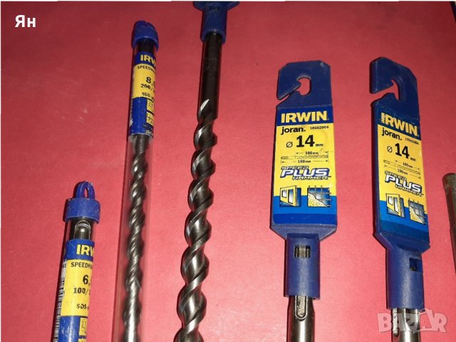  Немско Свредло Бургия Бетон IRWIN Speedhammer 6.5mm/160mm , снимка 2 - Други инструменти - 33349138