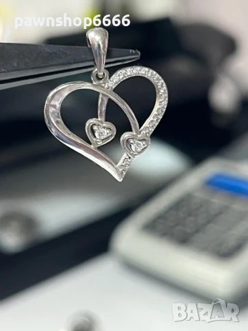 Сребърна висулка 925, снимка 2 - Колиета, медальони, синджири - 51250278