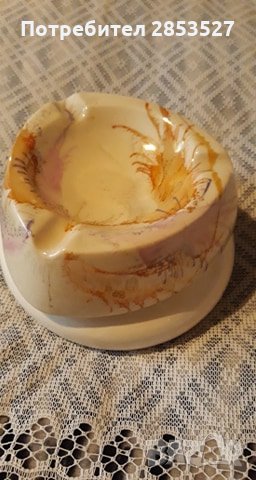 Пепелник рисувана керамика, снимка 3 - Други - 33030722