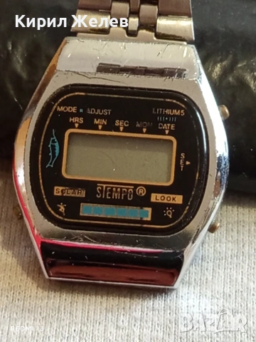 Винтидж електтронен часовник STEMPO рядък за КОЛЕКЦИОНЕРИ 43935, снимка 3 - Антикварни и старинни предмети - 53492815