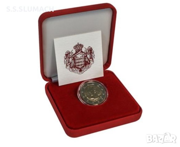 2 ЕВРО МОНАКО 2011 Принц Албер , снимка 4 - Нумизматика и бонистика - 43576252