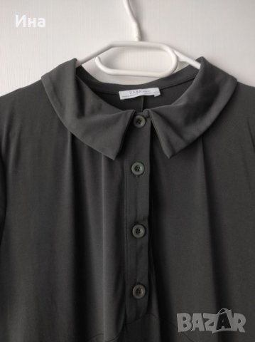 Рокля Зара р-р Л войнишко зелена , снимка 5 - Рокли - 33668020