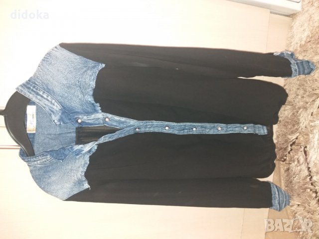 Риза с дънкови елементи , снимка 1