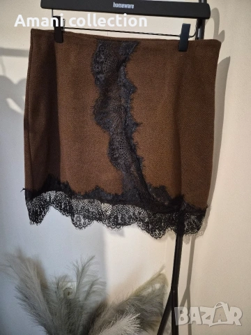 Топ и пола с вълна и дантела LBD, снимка 9 - Поли - 52419388