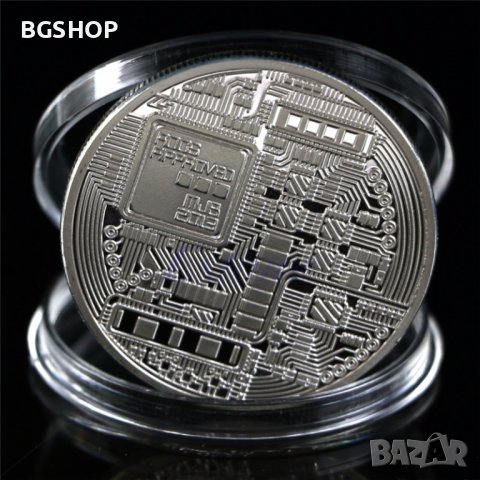 Биткойн монета / Bitcoin ( BTC ) - Silver, снимка 3 - Нумизматика и бонистика - 31223244