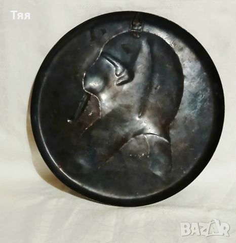 Медно/месингово пано с Тутанкамон , снимка 2 - Антикварни и старинни предмети - 53278782