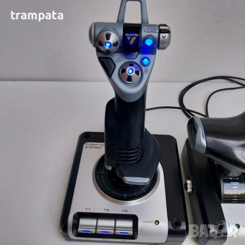НАЙ ДОБРАТА ОФЕРТА Джойстик Saitek X52 Flight Control System, снимка 2 - Аксесоари - 52674704