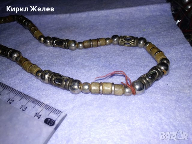 ПОСРЕБРЕН ВИНТИДЖ ГРЪНЧ СТИЛ ЛАНЕЦ 34689, снимка 5 - Колиета, медальони, синджири - 39179938