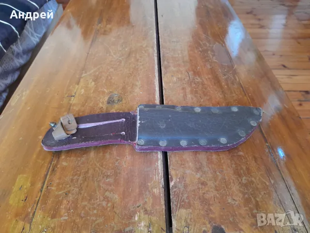 Стара кожена кания за нож #17