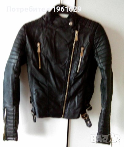 Дамско кожено яке , размер с, снимка 2 - Якета - 43029958