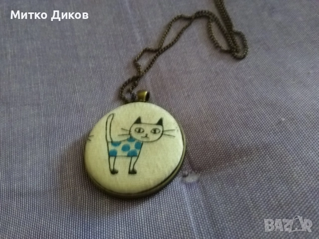 Медальон верижка котка , снимка 3 - Колиета, медальони, синджири - 51835275
