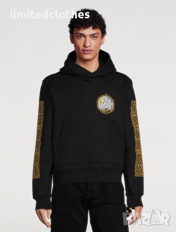 AMIRI Black Landscape Alchemy Frame Print Мъжко Горнище тип Суичър size M и XL, снимка 3 - Суичъри - 43079657