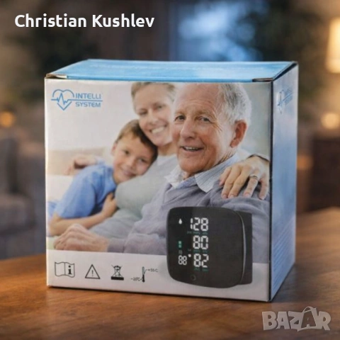 Преносим дигитален апарат за кръвно налягане за китка с LCD дисплей и памет, снимка 4 - Друга електроника - 53275318