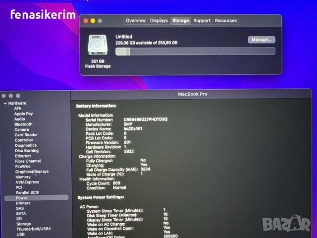 13.3' Core i5 Apple MacBook Pro Late 2016 TouchBar 16GB RAM/256GB SSD/Бат 6ч, снимка 7 - Лаптопи за работа - 53254353