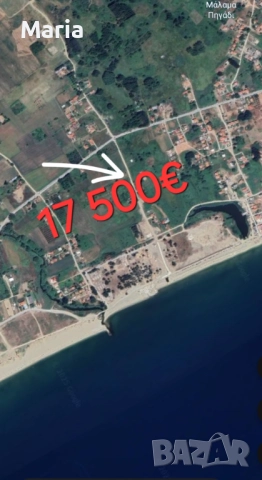 Гърция-Ставрос-Паралия Врасна , снимка 2 - Парцели - 52542989