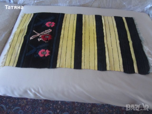РЪЧНО ТЪКАНА ТОРБА  –100% ВЪЛНА; ръчно  тъкано и бродирано   ПЛАТНО  ;ПОКРИВКИ;КЪРПИ;калъфки ;, снимка 4 - Антикварни и старинни предмети - 36776270
