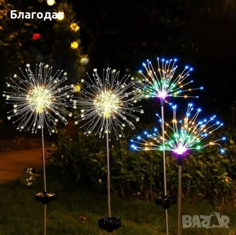 Соларно глухарче (коледна украса) - жълто, шарено - 2бр в опаковка, снимка 9 - Декорация за дома - 52410639