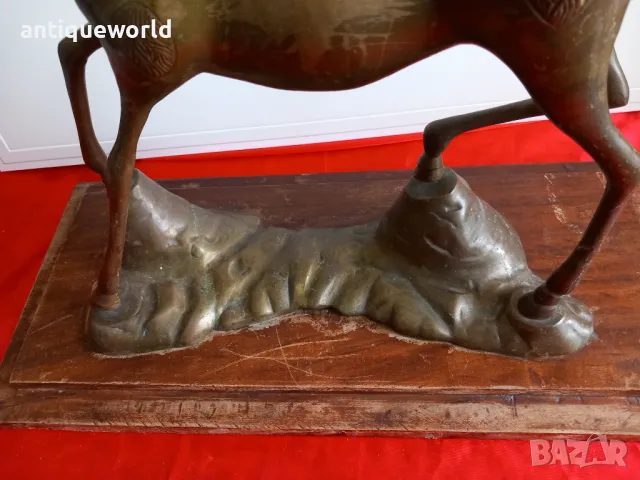 СЪРНА, Кошута ,Огромна Бронзова Статуя , Фигура , Статуетка , снимка 5 - Антикварни и старинни предмети - 49855644