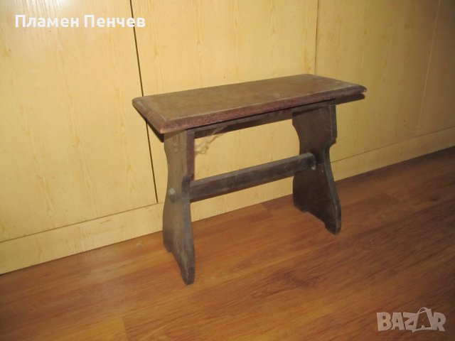 Дървено столче - мини масичка, снимка 1 - Столове - 43071418