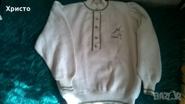 пуловер блуза с бродерия, много  качествен турски, снимка 1 - Блузи с дълъг ръкав и пуловери - 27720957