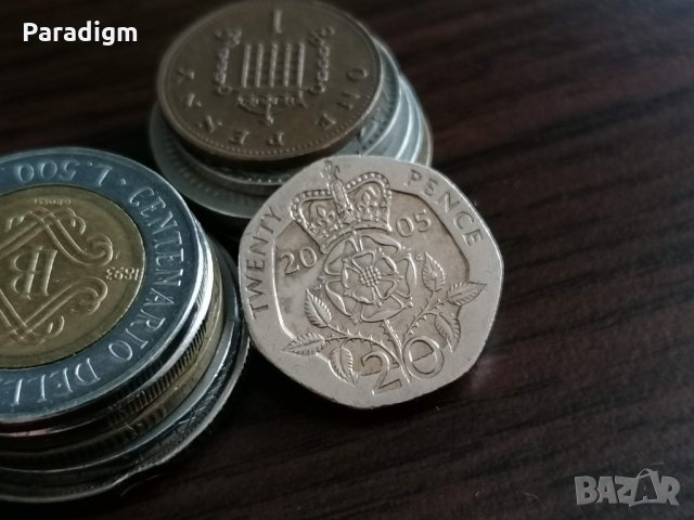 Монета - Великобритания - 20 пенса | 2005г., снимка 1 - Нумизматика и бонистика - 34639213