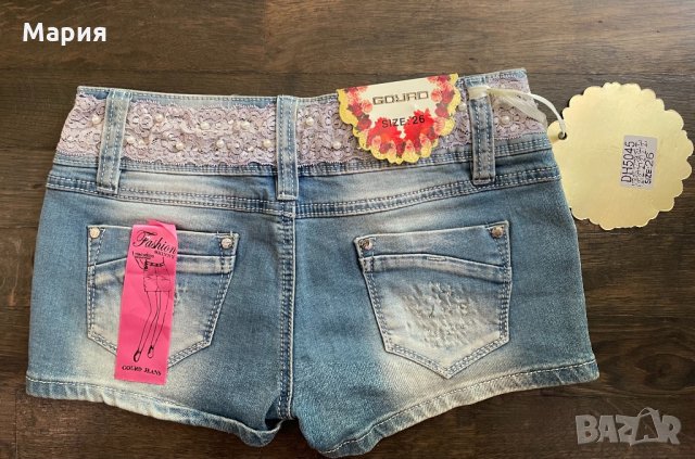 Дамски къси, дънкови панталонки , снимка 2 - Къси панталони и бермуди - 33324845